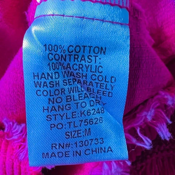 New with Tags Umgee Hot Pink Corduroy Fringe  Jacket Shacket sz Medium oversize - Picture 11 of 11